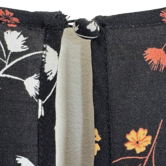 Torrid Plus Size 4 BLACK FLORAL Faux Wrap Dress - Picture 8 of 14